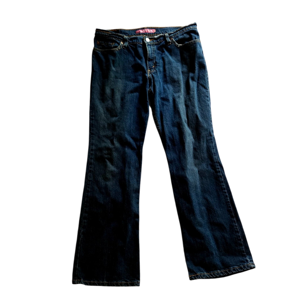 Levi Strauss Superlow Boot Cut Jeans Men's Size 11 Short,  Blue, Pre-Used.